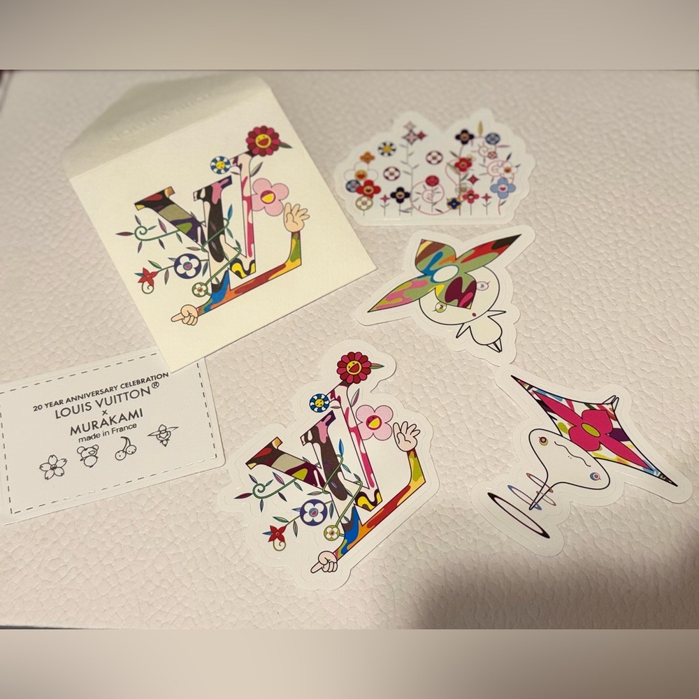Louis Vuitton x Murakami Lmt Ed 20th Anniversary Sticker Set with Envelope